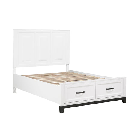 Garretson White Full Platform Bed - Ornate Home