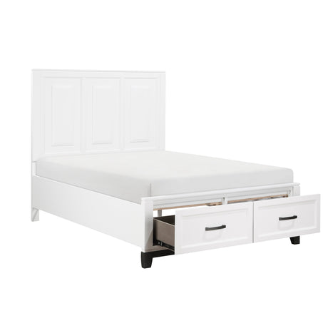 Garretson White Full Platform Bed - Ornate Home