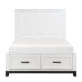 Garretson White Full Platform Bed - Ornate Home