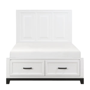 Garretson White Full Platform Bed - Ornate Home