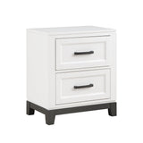 Garretson White Nightstand - Ornate Home