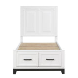 Garretson White Twin Platform Bed - Ornate Home