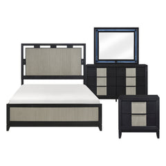 Garrison Black 4pc Bedroom Set - Ornate Home