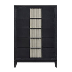 Garrison Black 5pc Bedroom Set - Ornate Home