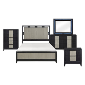 Garrison Black 5pc Bedroom Set - Ornate Home