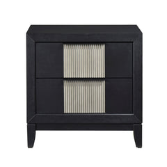 Garrison Black Nightstand - Ornate Home