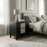 Garrison Black Nightstand - Ornate Home