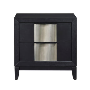 Garrison Black Nightstand - Ornate Home