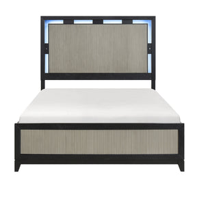 Garrison Black Queen Bed - Ornate Home