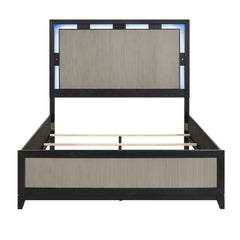 Garrison Black Queen Bed - Ornate Home