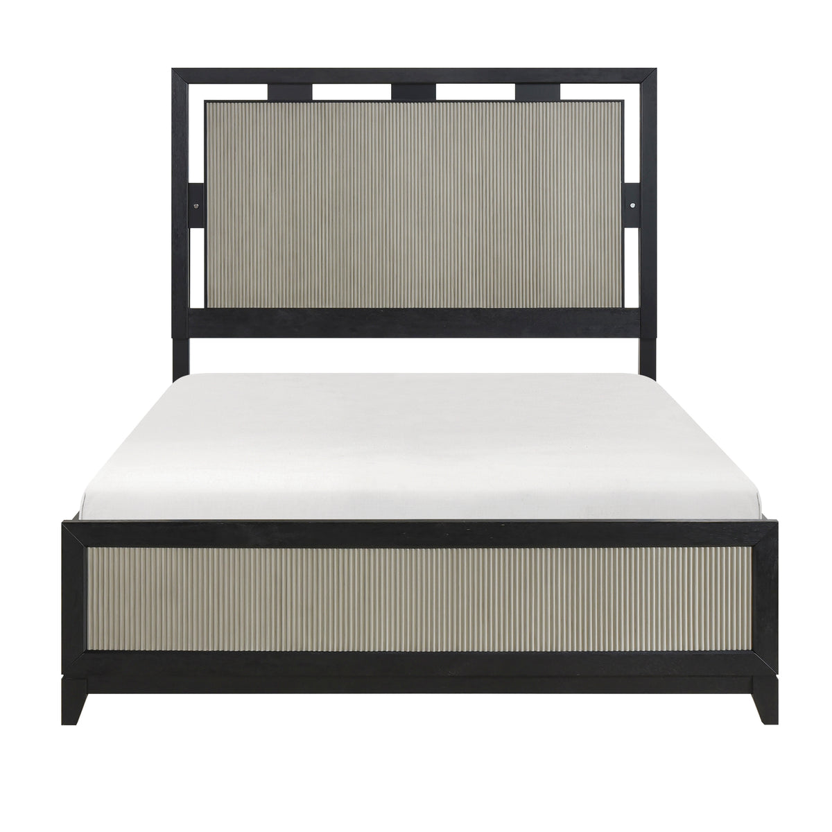Garrison Black Queen Bed - Ornate Home