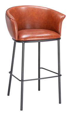 Garston Brown Barstool - Ornate Home