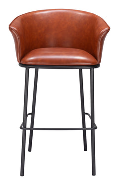 Garston Brown Barstool - Ornate Home