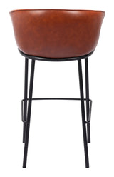 Garston Brown Barstool - Ornate Home