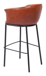 Garston Brown Barstool - Ornate Home