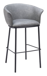 Garston Gray Barstool - Ornate Home