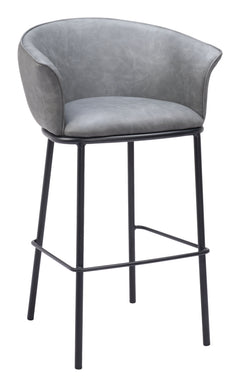 Garston Gray Barstool - Ornate Home