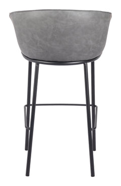 Garston Gray Barstool - Ornate Home