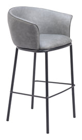 Garston Gray Barstool - Ornate Home