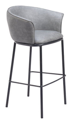 Garston Gray Barstool - Ornate Home