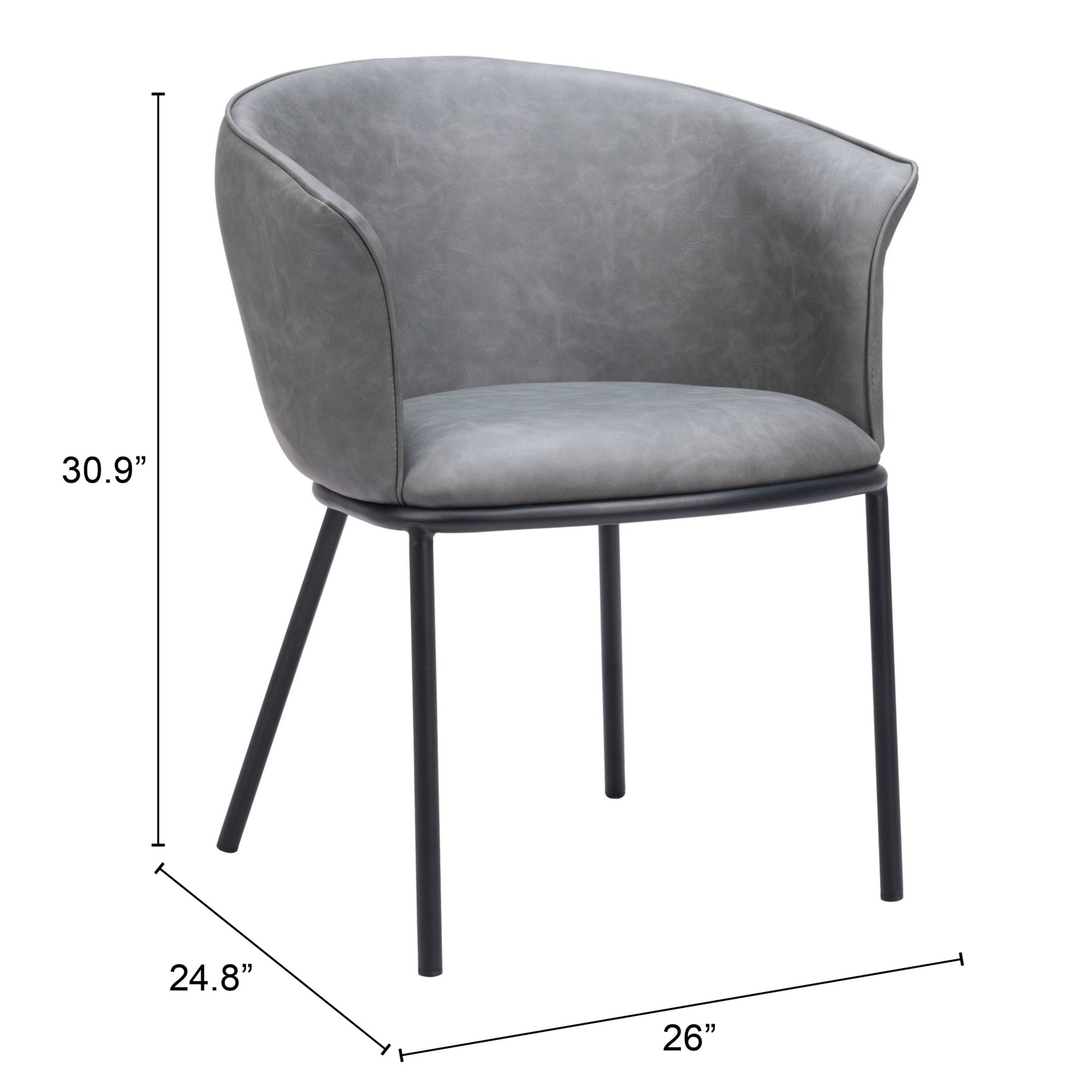Garston Gray Dining Chair - Ornate Home