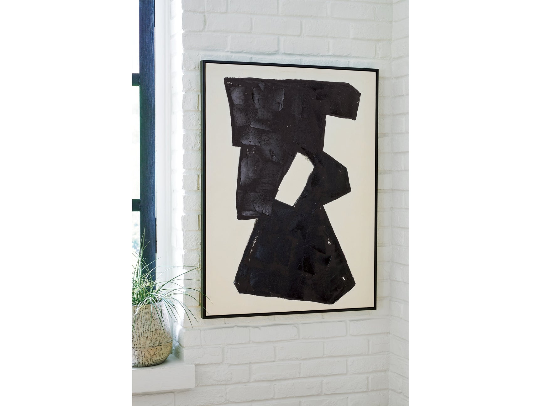 Garviery Black/Cream Wall Art (Online Special Price) - Ornate Home