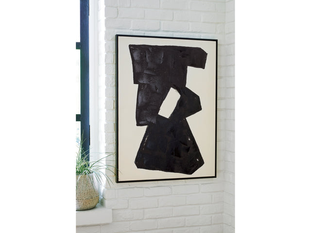 Garviery Black/Cream Wall Art (Online Special Price) - Ornate Home