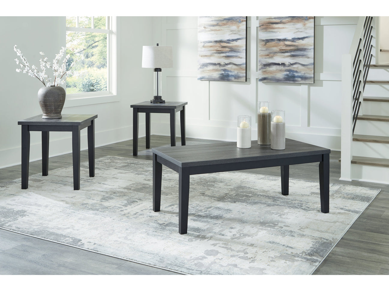 Garvine Two-tone Occasional Table Set (Set of 3) (Online Special Price) - Ornate Home