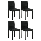 Garza Black Upholstered Dining Side Chair (Set of 4) - Ornate Home