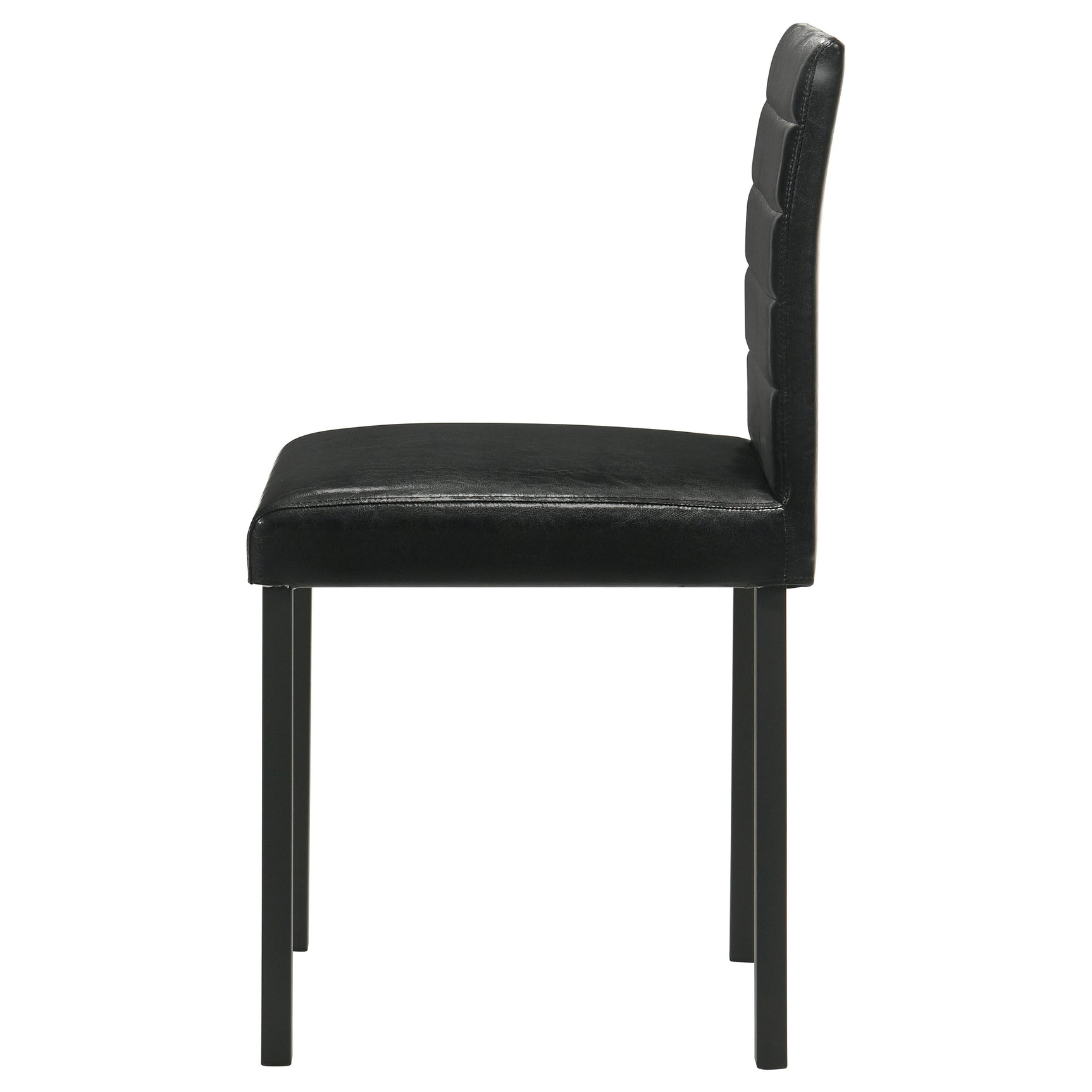 Garza Black Upholstered Dining Side Chair (Set of 4) - Ornate Home