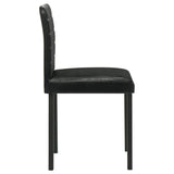 Garza Black Upholstered Dining Side Chair (Set of 4) - Ornate Home