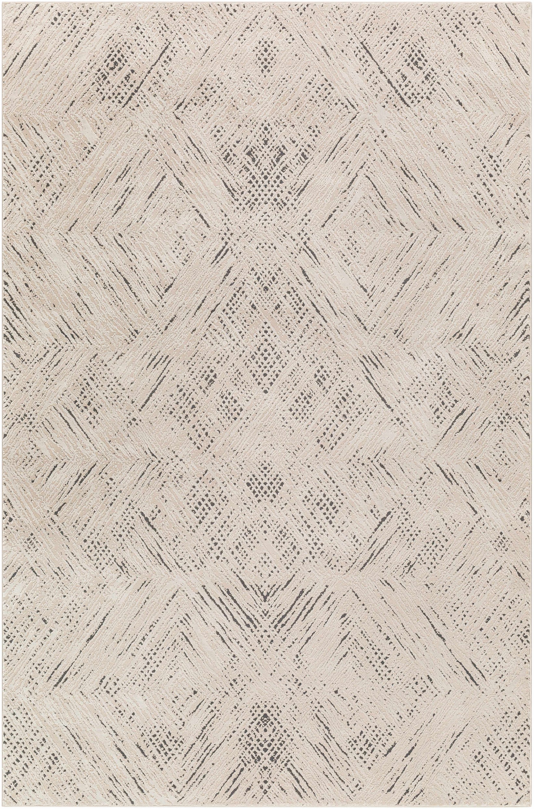 Garza Diamond Textured Washable Rug - Ornate Home