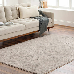 Garza Diamond Textured Washable Rug - Ornate Home