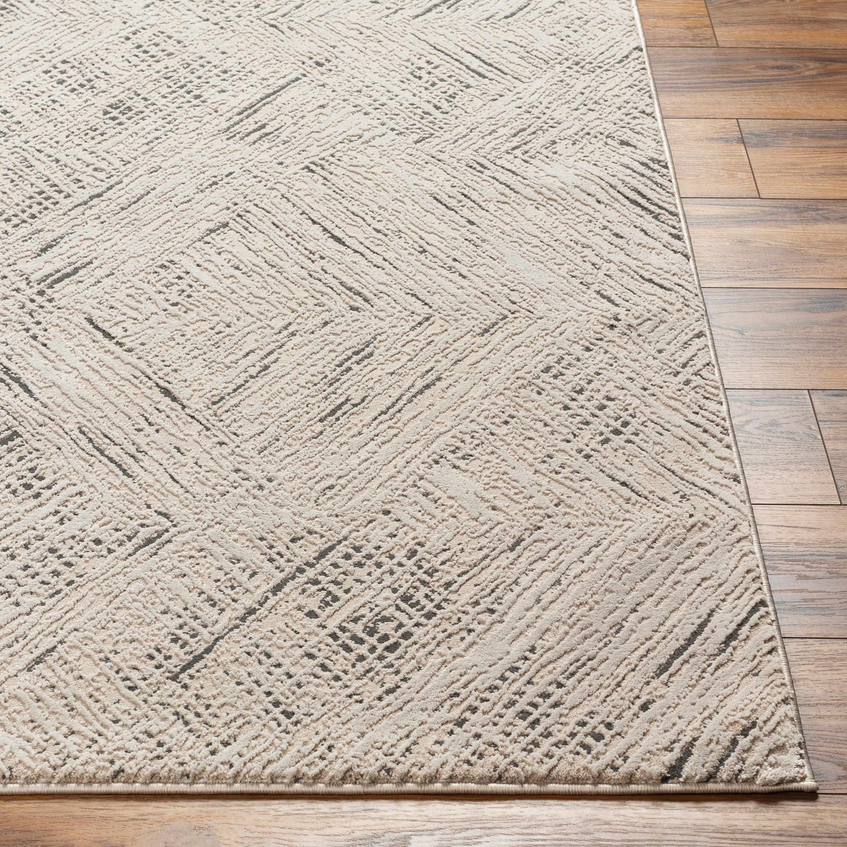 Garza Diamond Textured Washable Rug - Ornate Home