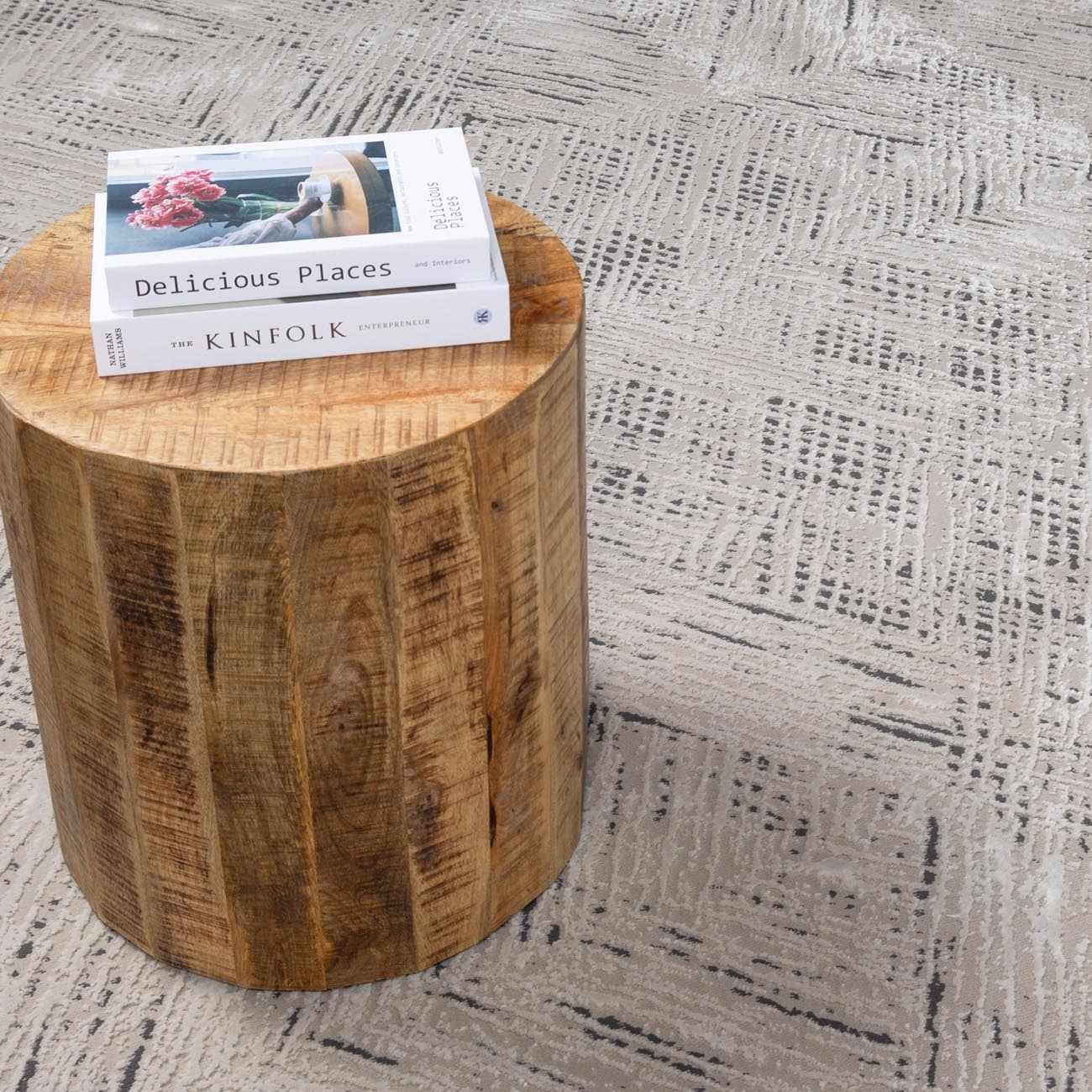 Garza Diamond Textured Washable Rug - Ornate Home
