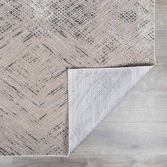 Garza Diamond Textured Washable Rug - Ornate Home