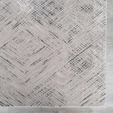 Garza Diamond Textured Washable Rug - Ornate Home