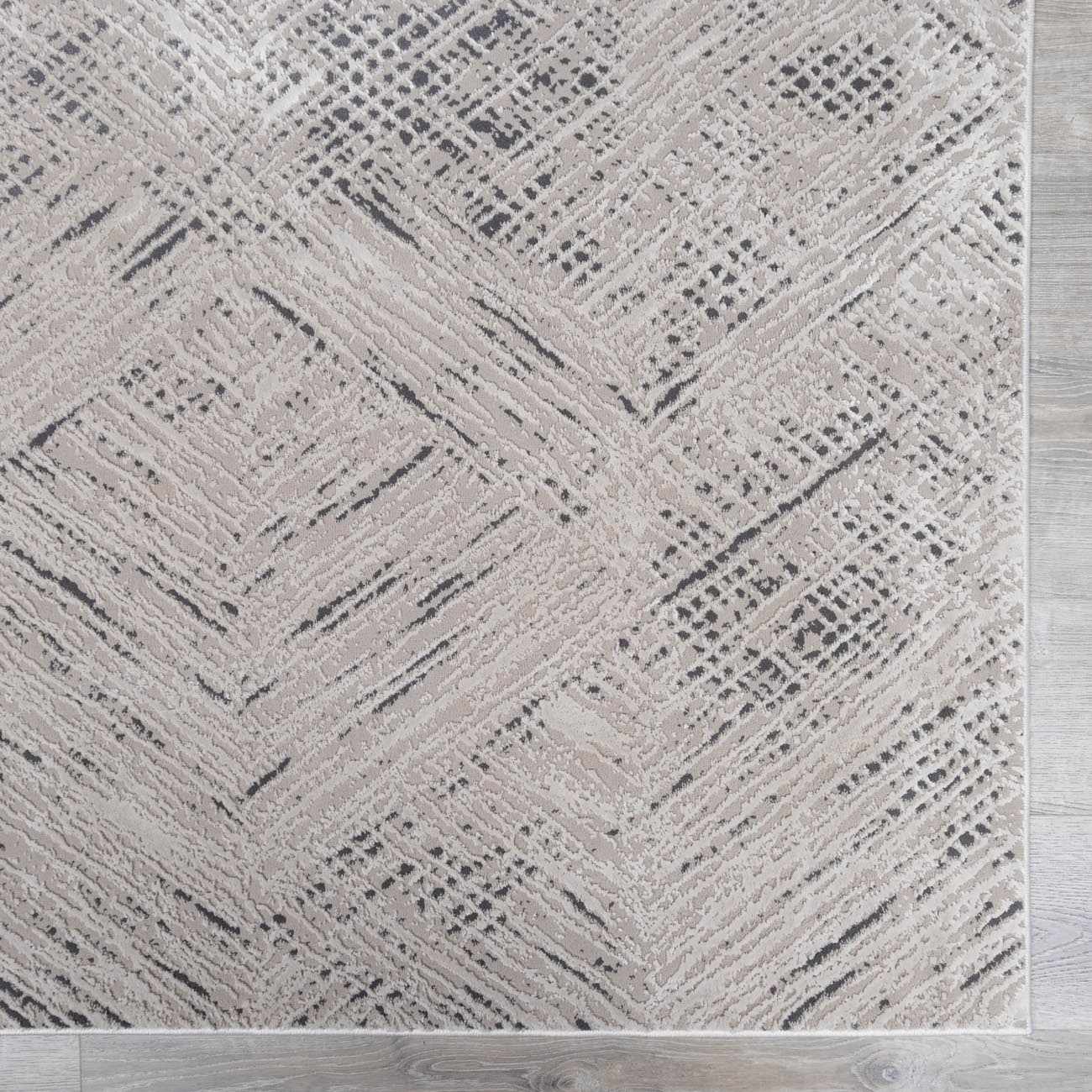 Garza Diamond Textured Washable Rug - Ornate Home