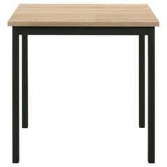 Garza Greige Oak/Black 5-piece Space Saving Rectangular Dining Table - Ornate Home