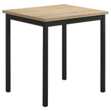 Garza Greige Oak Space Saving Rectangular Dining Table - Ornate Home