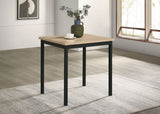 Garza Greige Oak Space Saving Rectangular Dining Table - Ornate Home