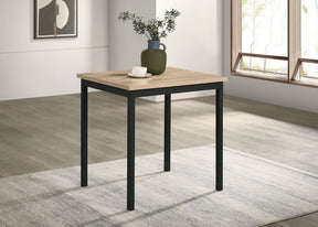 Garza Greige Oak Space Saving Rectangular Dining Table - Ornate Home