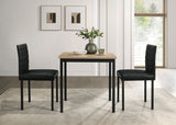 Garza Greige Oak Space Saving Rectangular Dining Table - Ornate Home