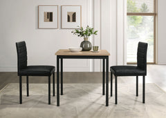 Garza Greige Oak Space Saving Rectangular Dining Table - Ornate Home