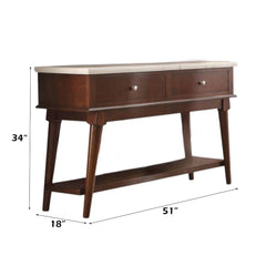Gasha Server in White/Walnut - Ornate Home