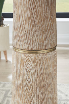 Gasparleigh Brown/Gold Finish Poly Floor Lamp - Ornate Home