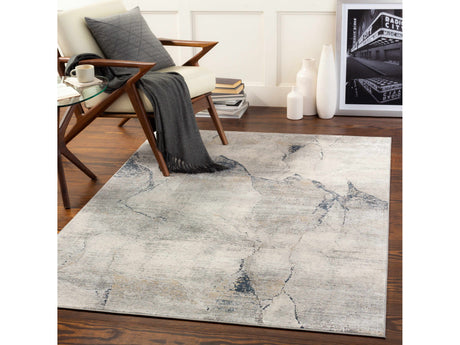 Gasquet Gray Marble Textured Luxe Rug - Ornate Home