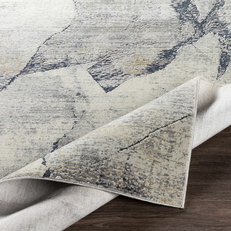 Gasquet Gray Marble Textured Luxe Rug - Ornate Home