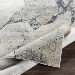 Gasquet Gray Marble Textured Luxe Rug - Ornate Home