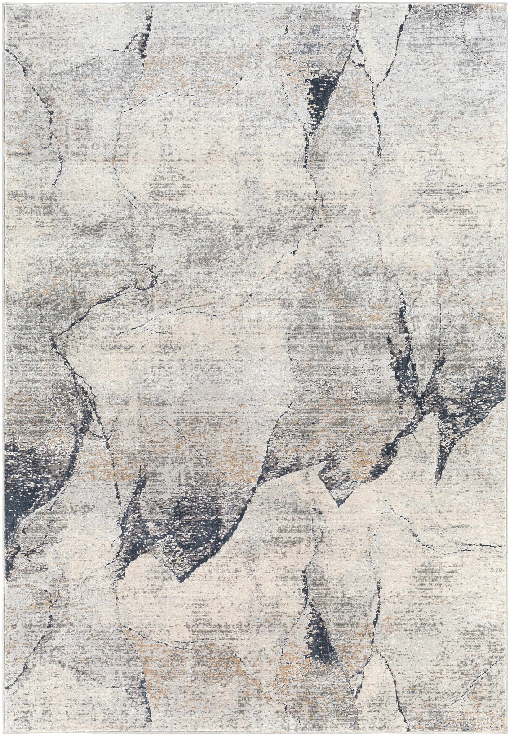 Gasquet Gray Marble Textured Luxe Rug - Ornate Home